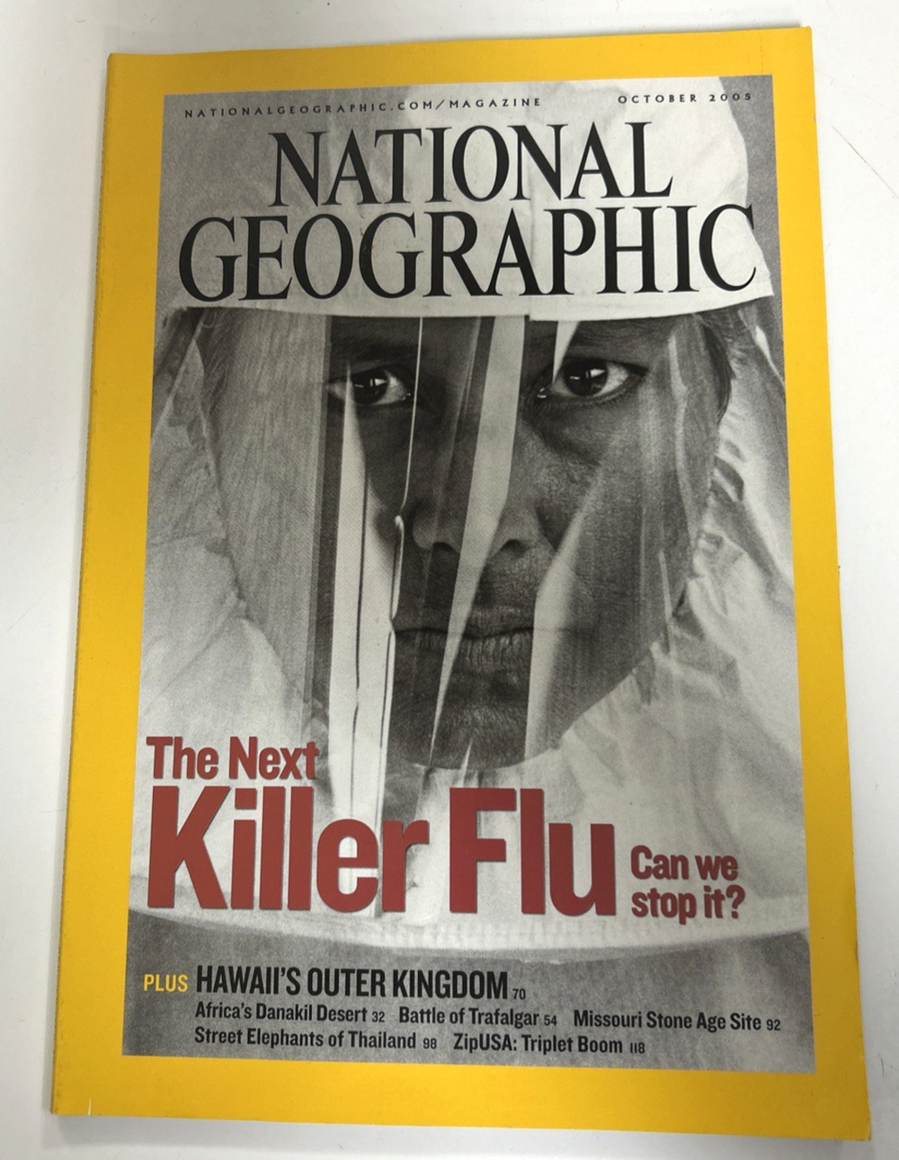 October 2005 National Geographic Magazine Next Killer Flu Hawaii Desert Elephant